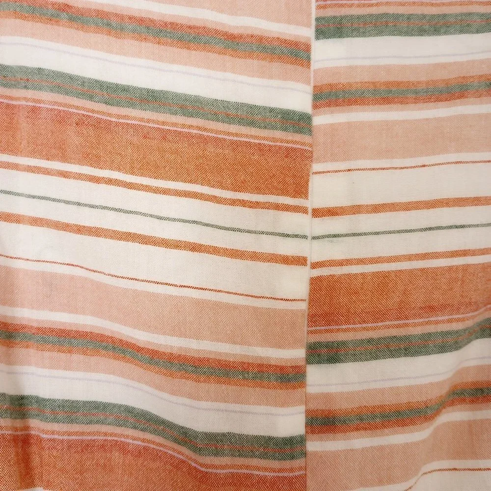 Lost + Wander City to Country Orange Stripe Midi Dress